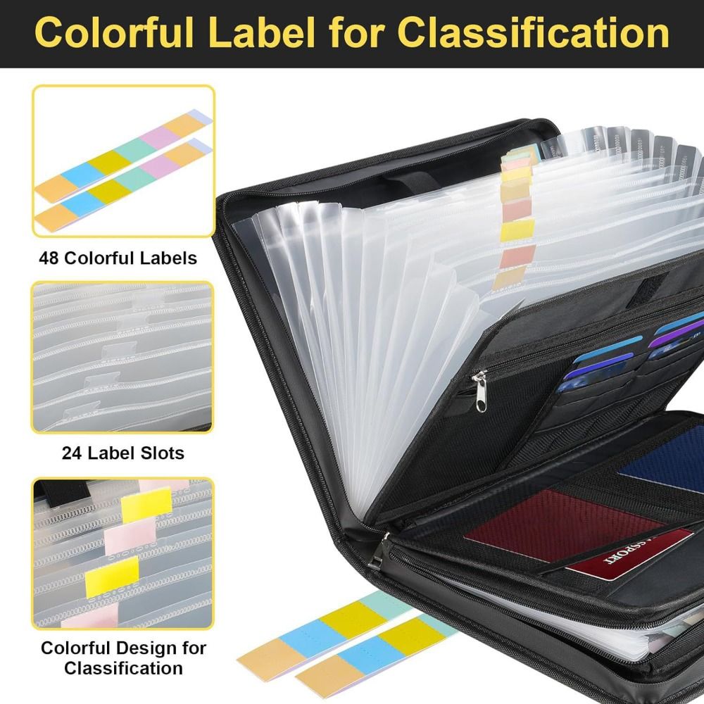 13 Pockets Accordion File Orga - Expandable Accordion File Folder 13 Pockets recension och pris
