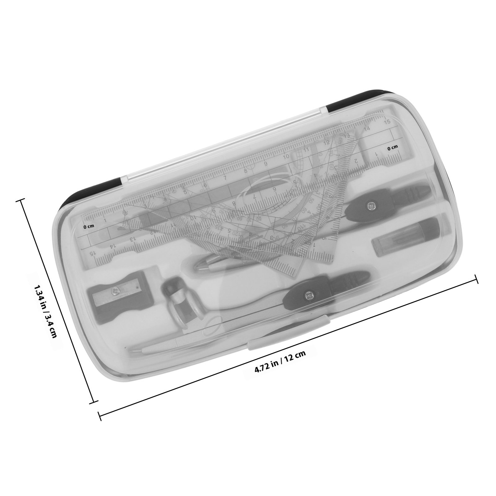 1Set Geometry Drawing Set with - Math Geometry Set With Compass recension och pris