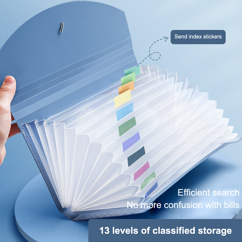 ~13 Pockets Expanding File Fol - Expandable Accordion File Folder 13 Pockets recension och pris