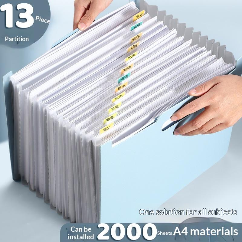 13 Pockets Accordion Expanding - Expandable Accordion File Folder 13 Pockets recension och pris