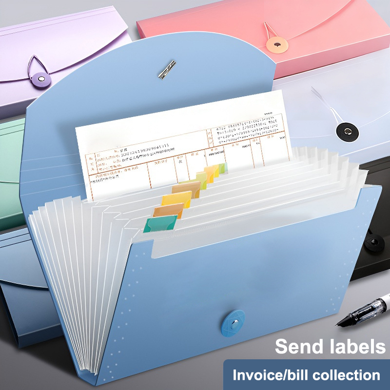 13 Pocket Expanding File Folde - Expandable Accordion File Folder 13 Pockets recension och pris
