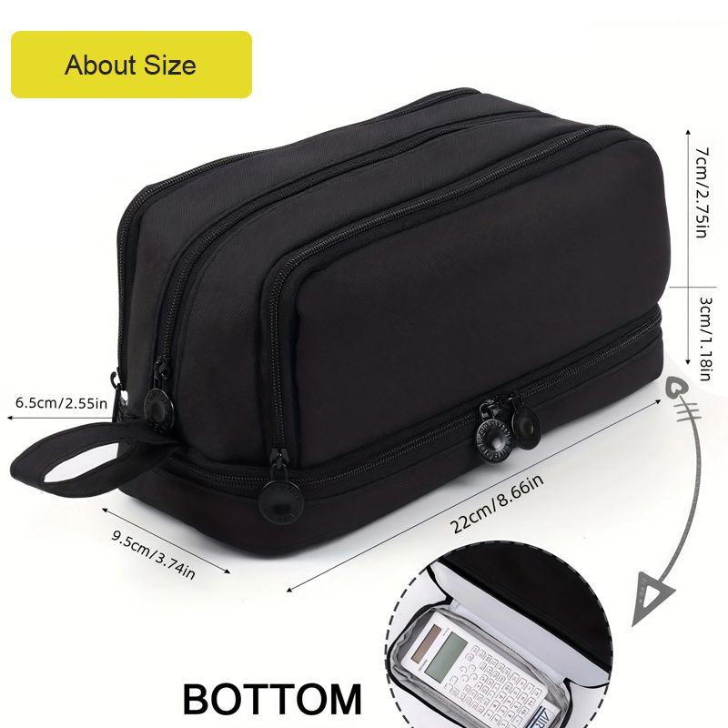 4 Compartments Large Capacity  - Aesthetic Large Pencil Case Pouch recension och pris